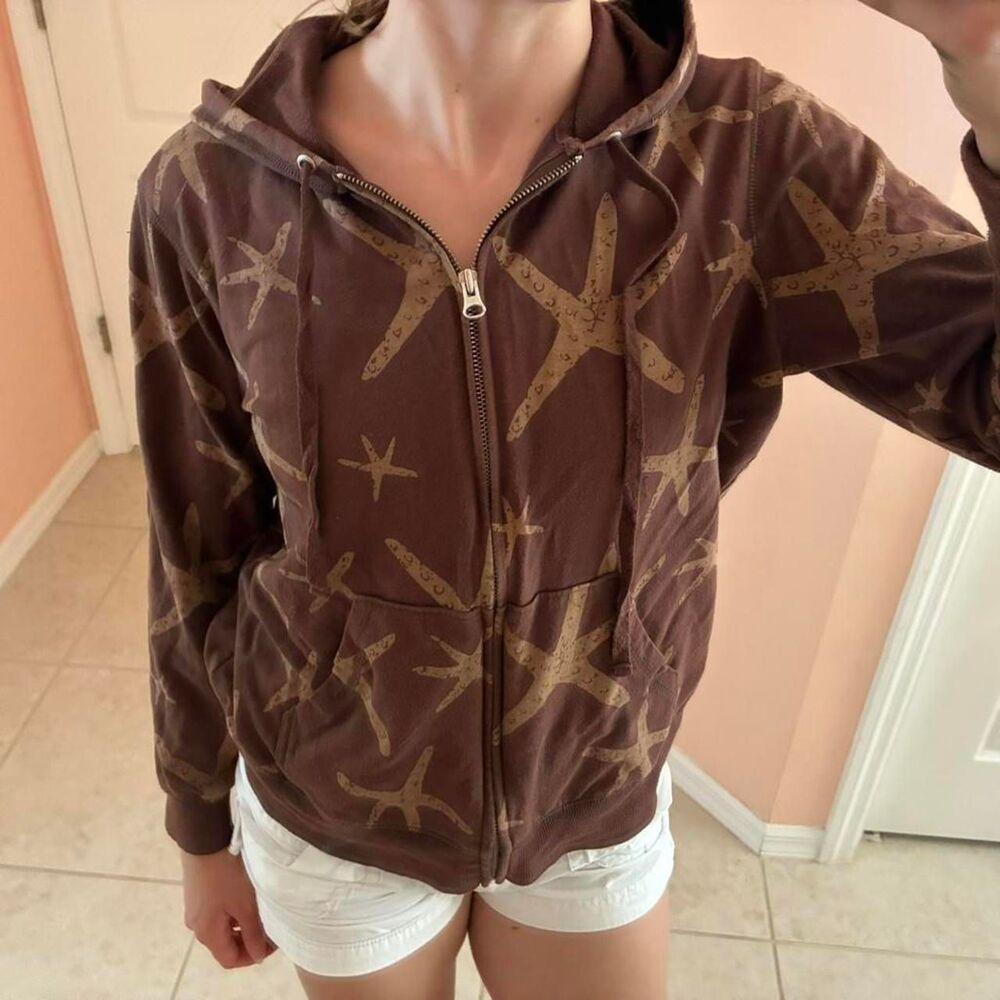 American-vintage Women's Brown Hoodie - Picture 2 of 8